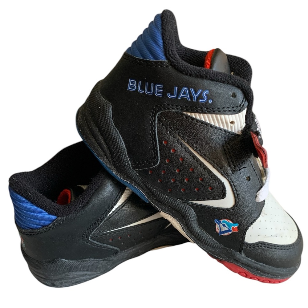 NEW RARE Vtg 1994 Toronto Blue Jays MLB Youth Shoes Size 10.5 Kids Rookie League